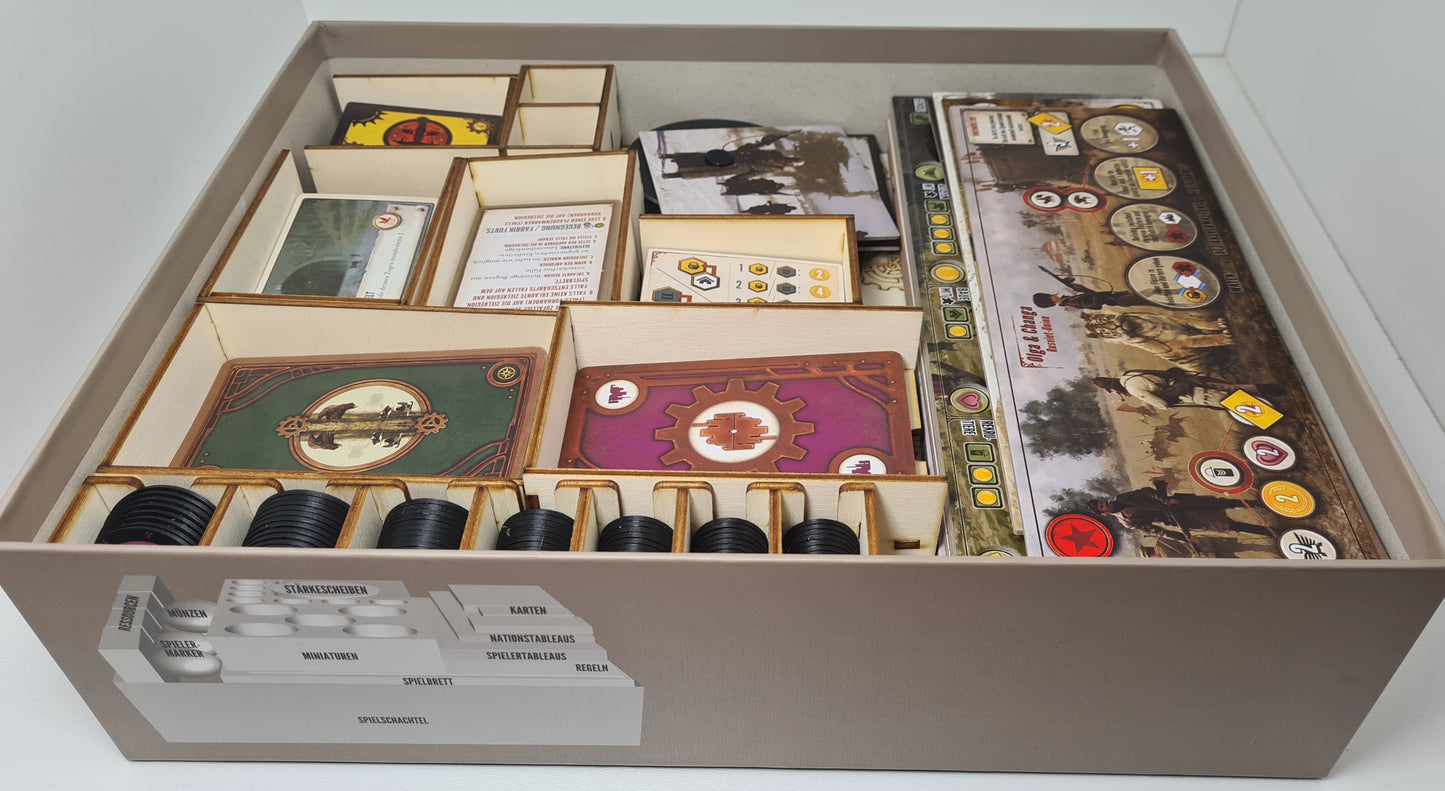 Scythe und Erweiterung Invaders from Afar Inlay