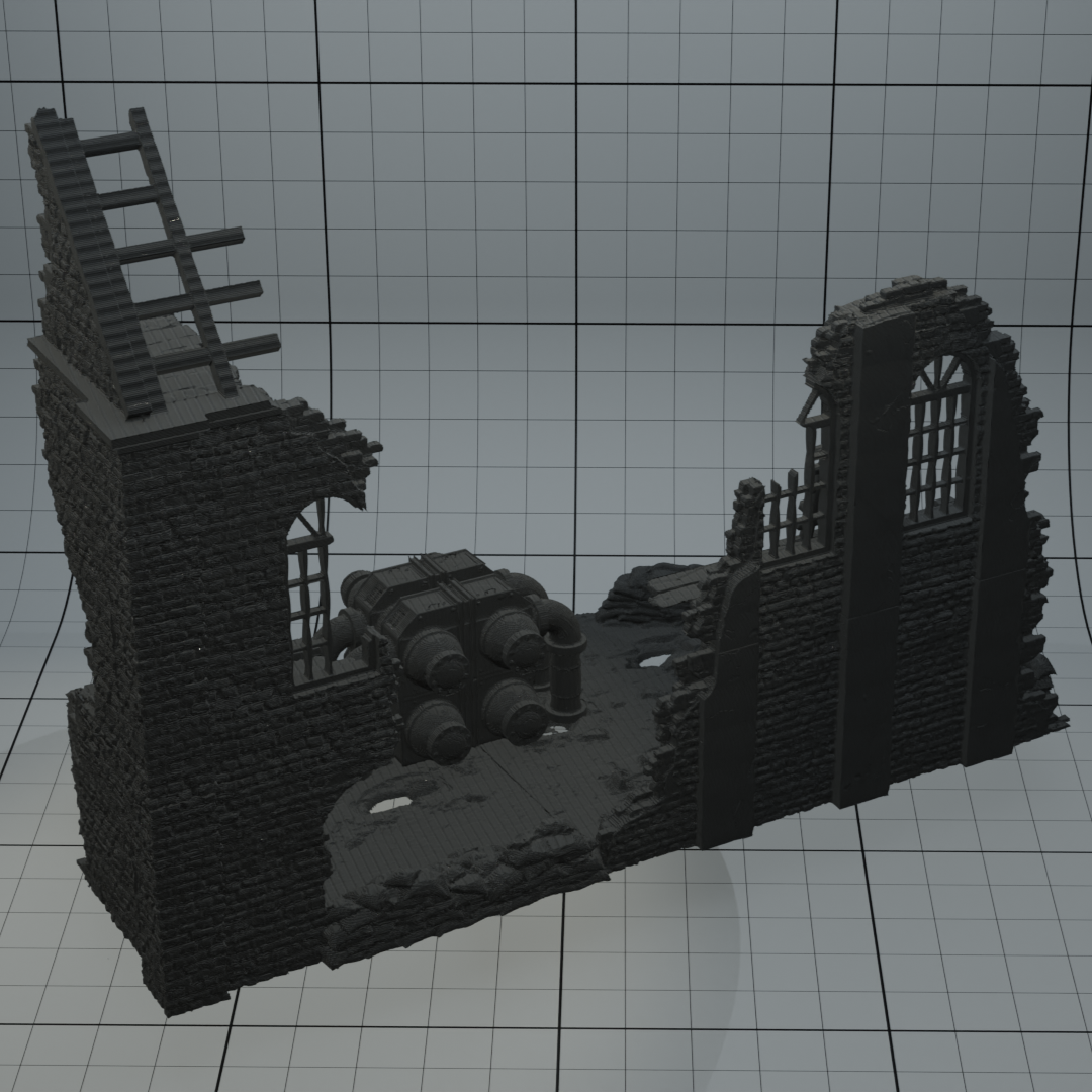 Industriegebäude Ruinen DND / RPG / Warhammer 40K / Warzone / Age of Sigma
